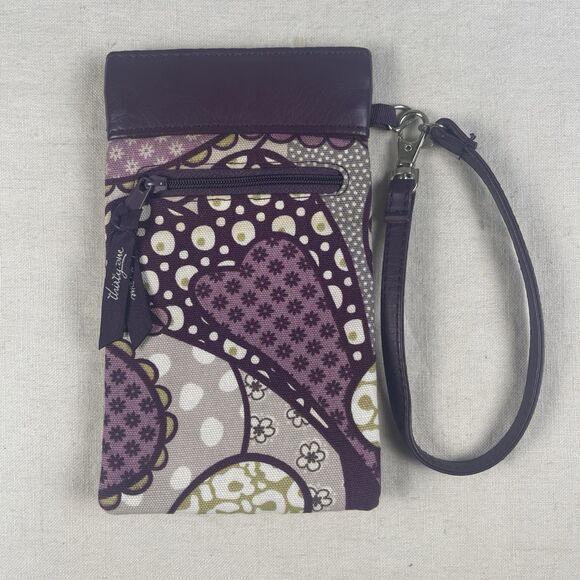 Thirty-One Handbags - Thirty One Pinch Top Eyeglass Case Wristlet In Purple Patchwork Paisley